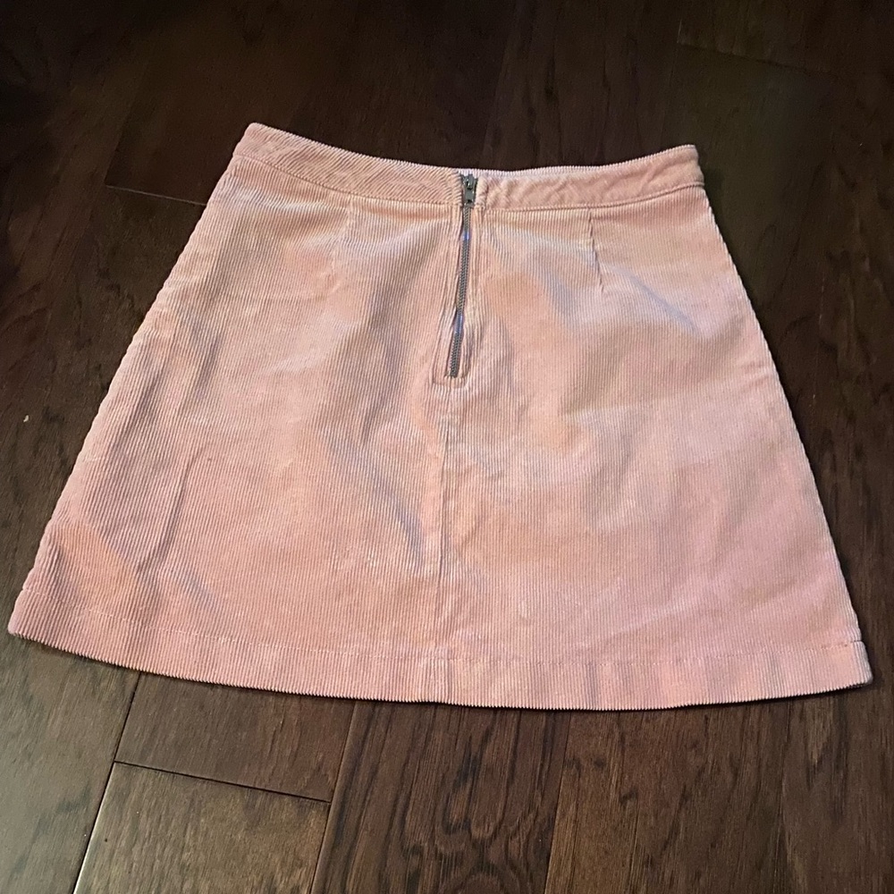Womens pink zipper skirt | size Small